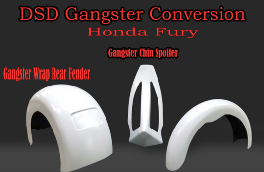 Honda Fury Rear Fender & Saddlebags Set - Honda Fury "Gangster Conversion Kit"