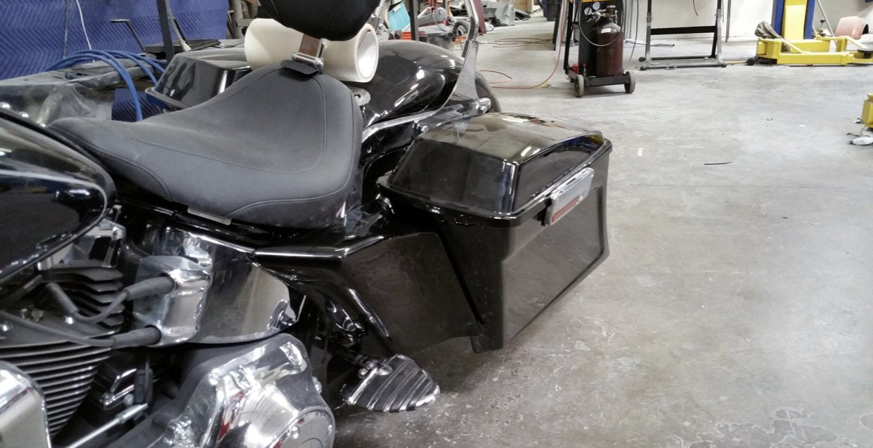 Harley Davidson Side Covers - Softtail 4″ Stretched Side Covers for HD Softtail Bagger Conversions