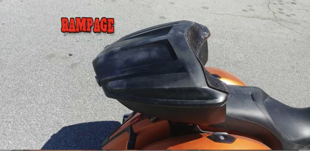 Motorcycle Trunk - The "Rampage" King Size Custom Trunk is Universal Fitment
