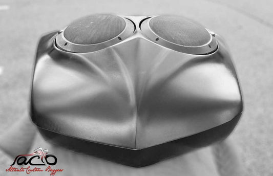 Motorcycle Speaker Box Trunk - The Razr SLIMLINE "Sound Junkie" is Universal Fitment