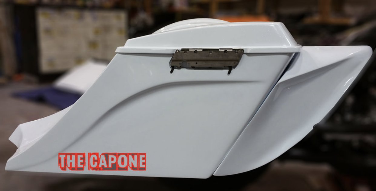 Harley Davidson Rear Fender & Saddlebags Kit- "The Capone" [6" Down and Out] Kit fits 2014 to 2021